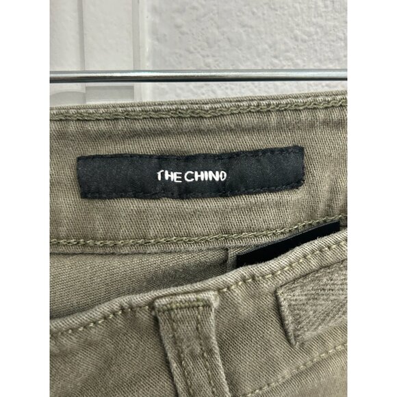 Jones New York Straight Leg Mid Rise Chino Pants Olive Green Sz 12 Utility - Picture 8 of 12